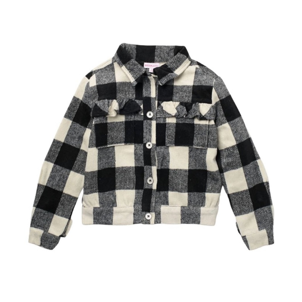 Plaid Print Long Sleeve Jacket
